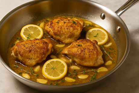 Lemon Butter Garlic Chicken (Skillet Recipe)