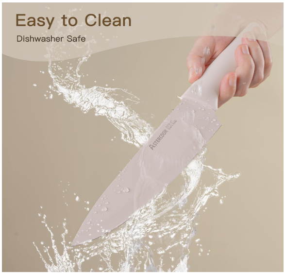 Astercook 13-Piece Knife Set – Stainless Steel Kitchen Knives, Anti-Rust, Dishwasher Safe, With Blade Guards