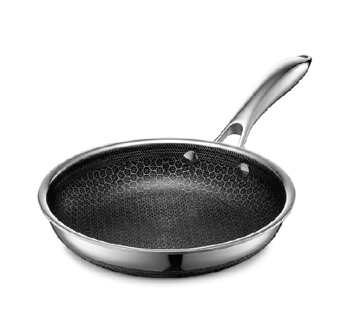 HexClad Hybrid Nonstick 8-Inch Frying Pan – Stay-Cool Handle, Dishwasher Safe, Oven-Safe to 900°F, Induction Compatible