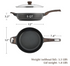 12 Inch Nonstick Frying Pan with Lid – Deep Saute Skillet, Induction Safe, PFOA & PFOS Free