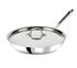 All-Clad D3 12" 3-Ply Stainless Steel Frying Pan with Lid – Induction & Oven Safe Skillet