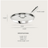 All-Clad D3 12" 3-Ply Stainless Steel Frying Pan with Lid – Induction & Oven Safe Skillet
