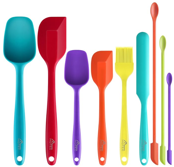 5-Piece Silicone Spatula Set | 600°F Heat-Resistant, BPA-Free, Nonstick-Safe, Dishwasher-Safe