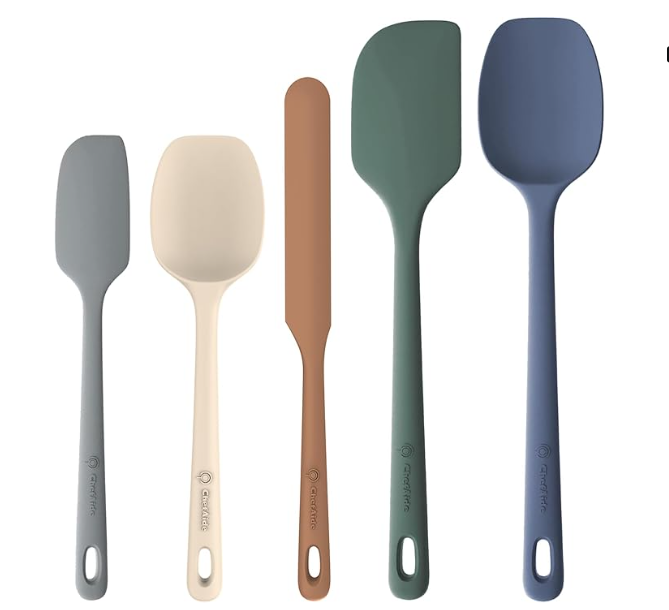 Silicone Spatula Set (5-Piece) – Food-Grade, Heat Resistant, Nonstick-Safe Kitchen Tools